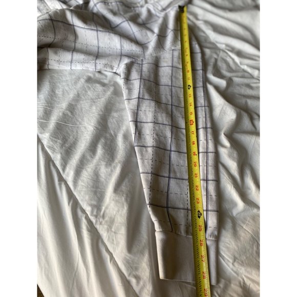 Springfield Mens Plaid Long Sleeve Full Zip Jacket Hoodie Sweashirt Cream XL - Picture 5 of 13